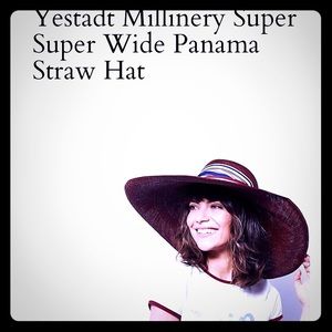 Yestadt Millinery super wide straw Panama hat S